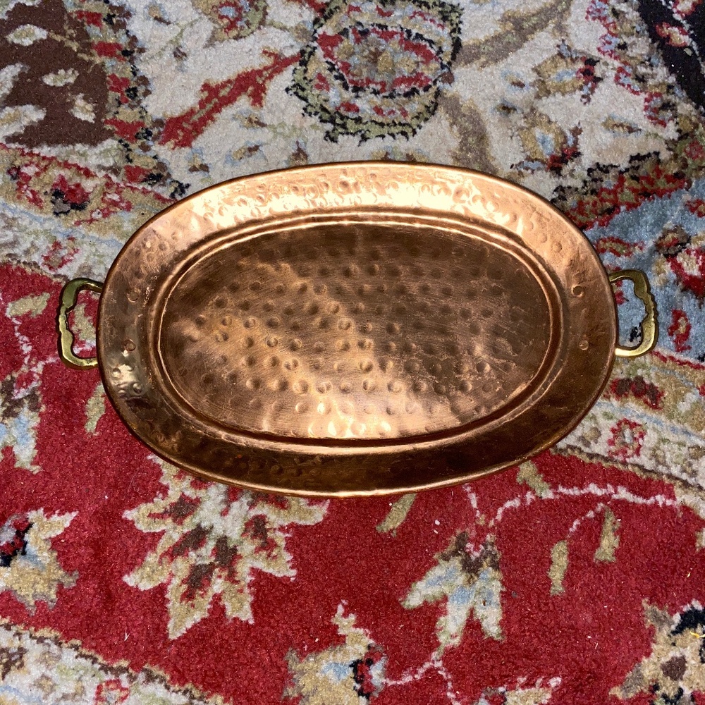 Old Dutch Copper Tray Platter